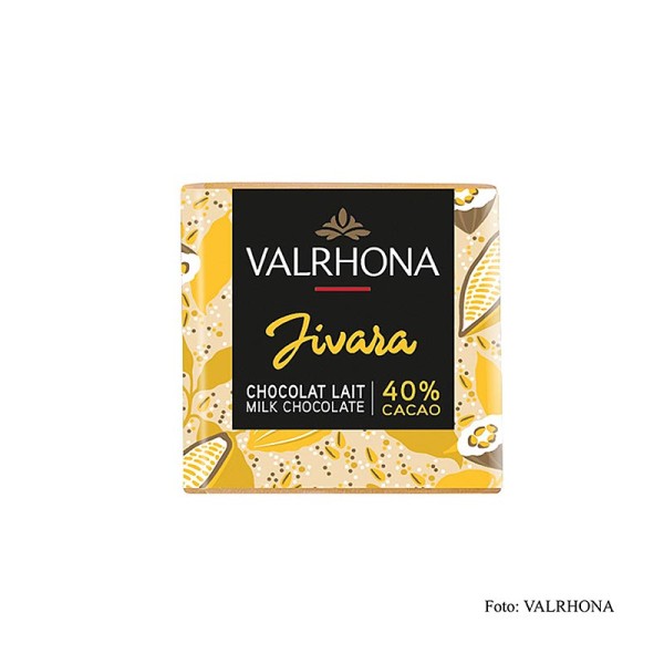 Valrhona - Carré Jivara - Vollmilchschokoladentäfelchen 40% Kakao