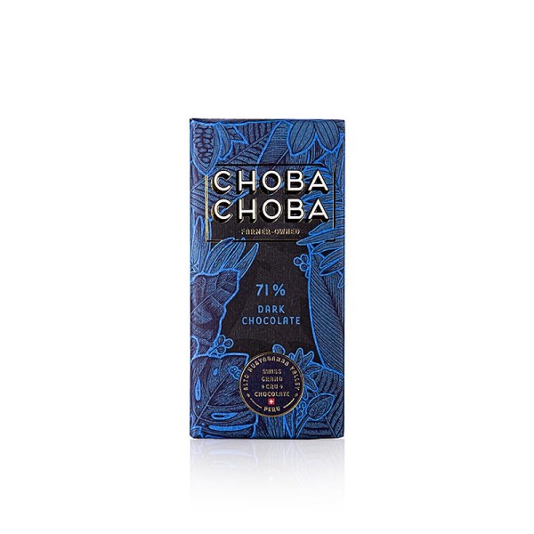 Choba Choba - Dark Chocolate 71% Bitter Schokoladen Tafel Choba Choba BIO