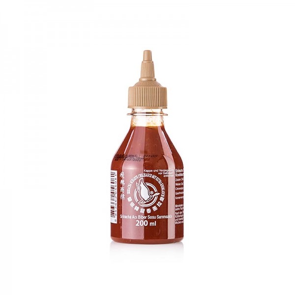 Flying Goose - Chili-Sauce-Sriracha scharf mit extra Knoblauch Squeeze Flasche Flying Goose