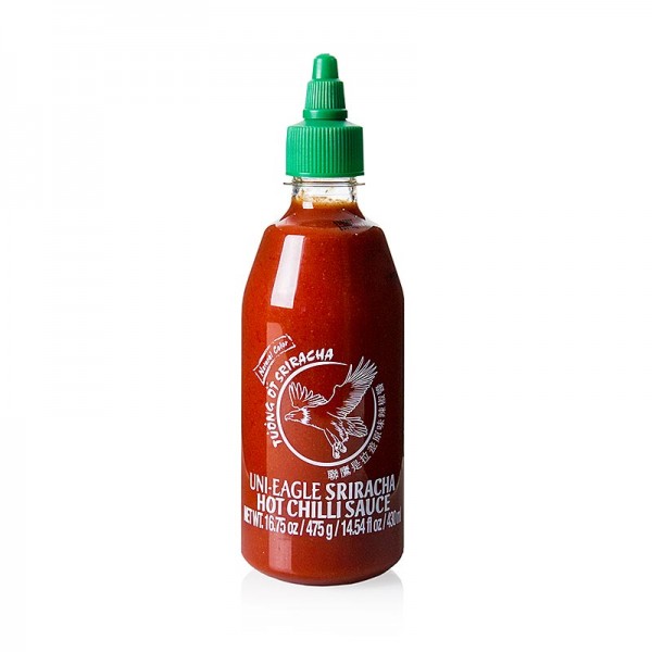 Flying Goose - Chili-Sauce - Sriracha pikant mit Knoblauch Squeeze Flasche Uni-Eagle