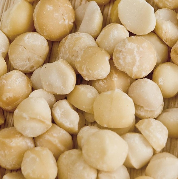 Deli-Vinos Snack Selection - Macadamianüsse ganze Kerne mit naturbelassenem Meersalz