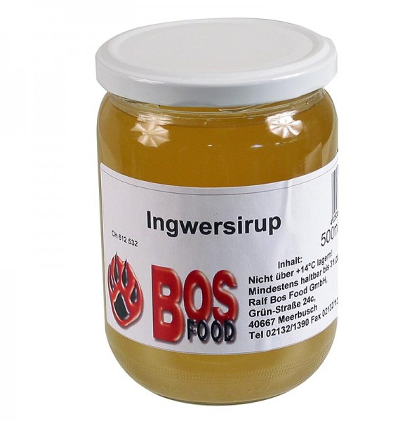 Bos Food - BOS FOOD Ingwersirup zum Tee oder als würzende Zutat