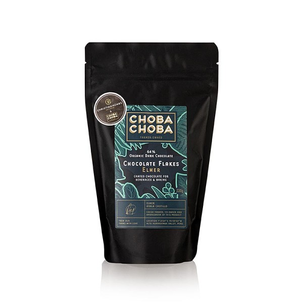 Choba Choba - Elmer 64% Bitter Couverture Schokoladen Flakes/Raspeln Choba Choba BIO
