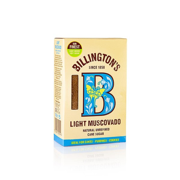 Billington´s - Muscovado Zucker hell Roh-Rohrzucker Karamellnoten Billington´s