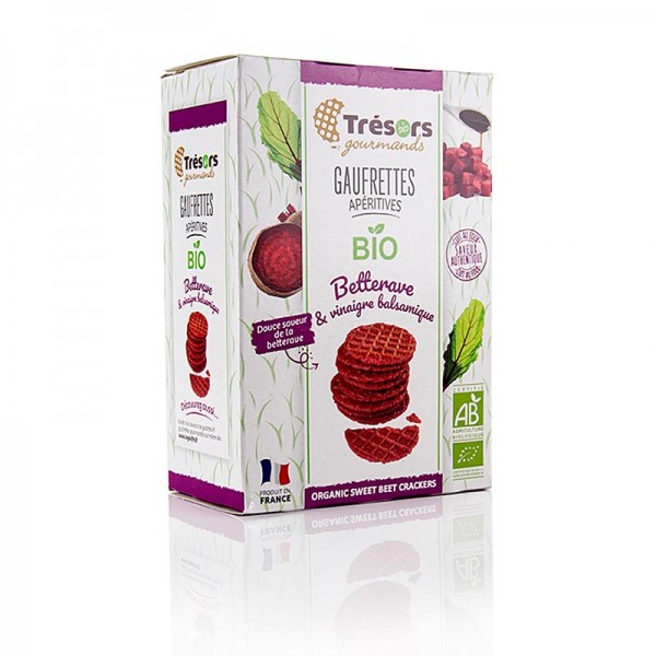 Barsnack Tresors - Barsnack Trésors - Gaufrettes franz. Mini-Waffeln mit RoteBete & Balsamico BIO
