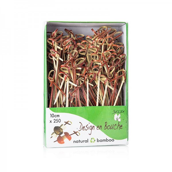 Deli-Vinos Kitchen Accessories - Bambus-Spieße mit Knotenende rot 10cm