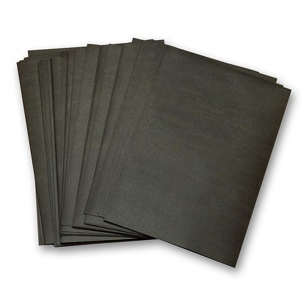 Deli-Vinos Kitchen Accessories - Einschlagpapier fettbeständig Zuschnitte schwarz 19x28cm