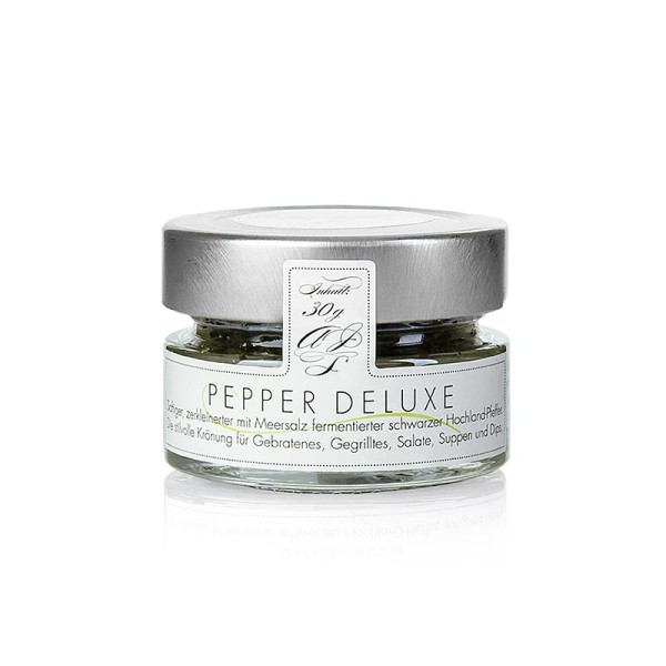 Pepper Deluxe - Schwarzer Pfeffer mit Meersalz fermentiert zerkleinert PEPPER DELUXE