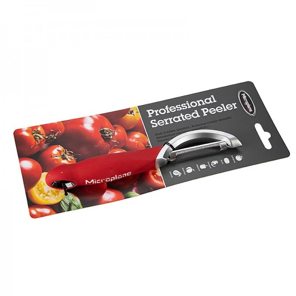 Microplane Gourmet - Serrated Peeler (Gezahnter Schäler) Rot