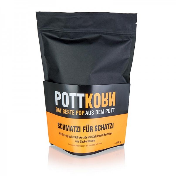 Pottkorn - Pottkorn - Schmatzi für Schatzi Popcorn mit weißer Schokolade Brezel