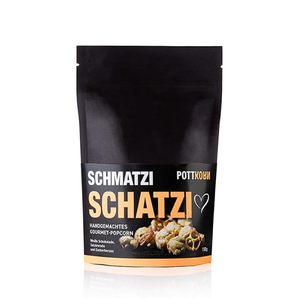 Pottkorn - Pottkorn - Schmatzi für Schatzi Popcorn mit weißer Schokolade Brezel