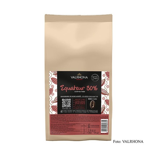 Valrhona - Valrhona Compoz Schokoladen - Kakaobasis Equador 80% Callets