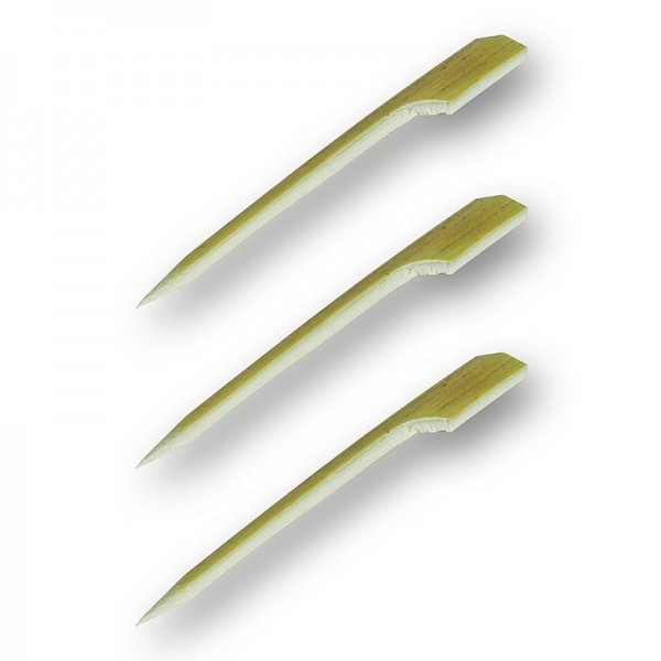 Deli-Vinos Kitchen Accessories - Bambus-Spieße mit Blattende 9cm