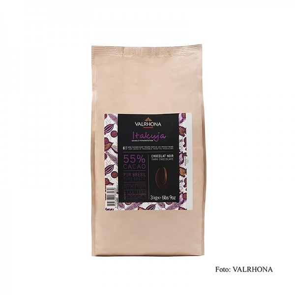Valrhona - Itakuja Bitter dunkle Couverture Callets 55% Kakao