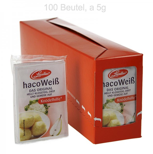 Haco Weiß - Haco Weiß Kartoffel Früchte & Gemüse Bleichmittel - Knödelhilfe