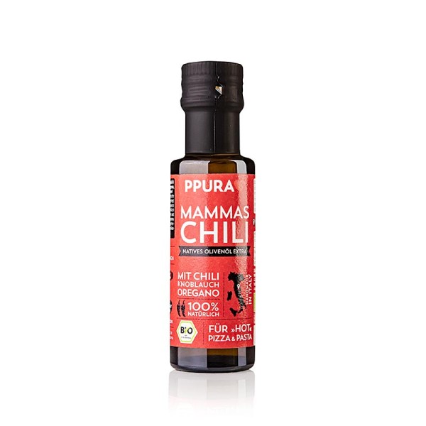 Ppura - Mammas Chili Natives Olivenöl Extra Chili Knoblauch & Oregano Ppura BIO