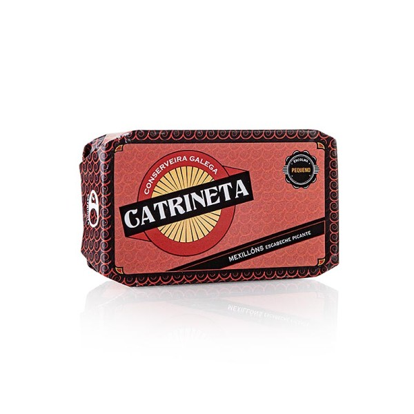 Catrineta - Miesmuscheln aus Galicien Escabechesauce PICANTE 13-18 Stück 120g Catrineta