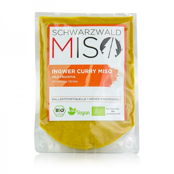 Schwarzwald Miso - Miso Ingwer Curry Paste mild-fruchtig Schwarzwald Miso BIO