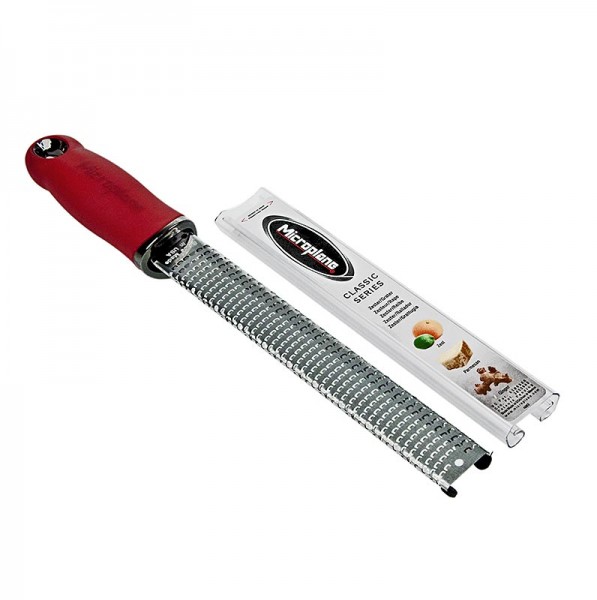 Microplane Premium Classic - Premium Classic - Stab Zesten Reibe Griff rot/soft-touch