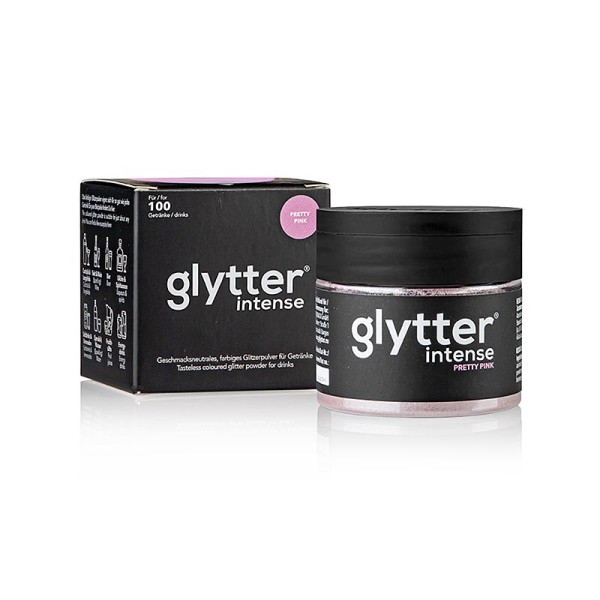 Glytter - glytter intense Pretty Pink Lebensmittelglitzerpuder