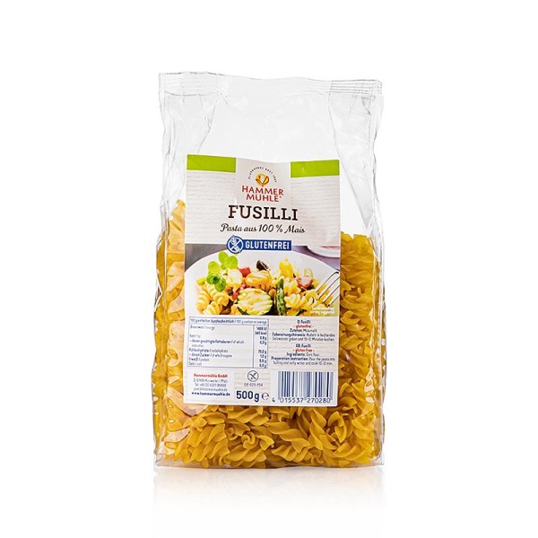 Hammermühle - Hammermühle - Fusilli aus Mais laktose und glutenfrei