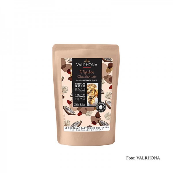 Valrhona - Valrhona Schokoladen Tropfen dunkel Backfest Pépites noire (31841)