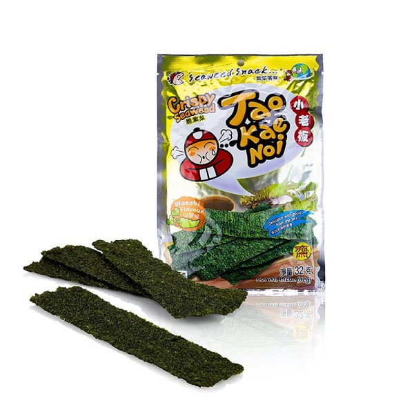 Taokaenoi - Taokaenoi Crispy Seaweed Wasabi Algen Chips mit Wasabigeschmack