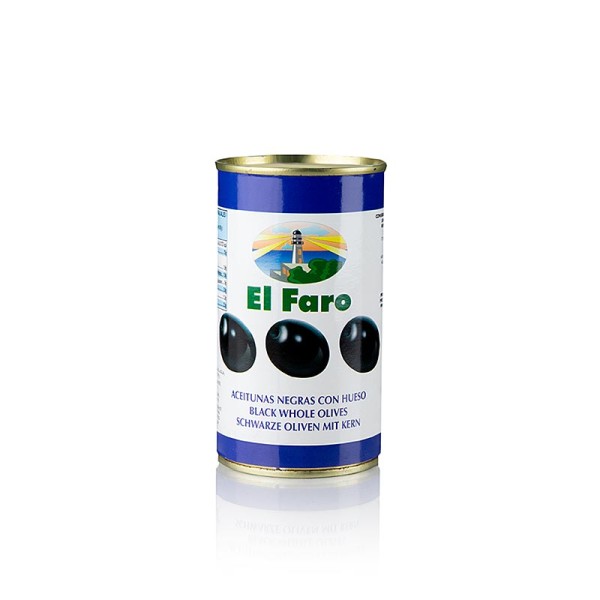 El Faro - Schwarze Oliven mit Kern geschwärzt in Lake El Faro