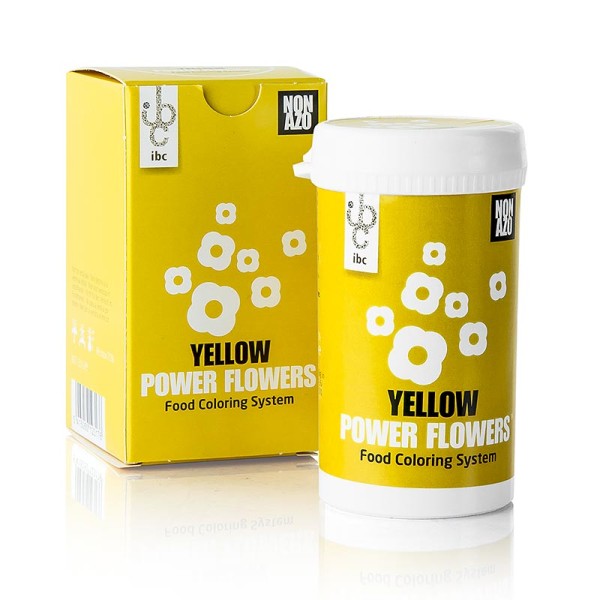 PowerFlowers - PowerFlowers - Gelb AZO-freie Lebensmittelfarbe für Schokolade Mona Lisa