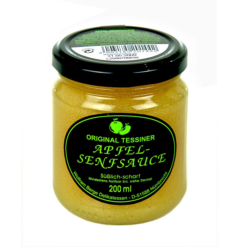 Original Tessiner Apfel-Senf-Sauce Wolfram Berge 200 ml | Senf ...