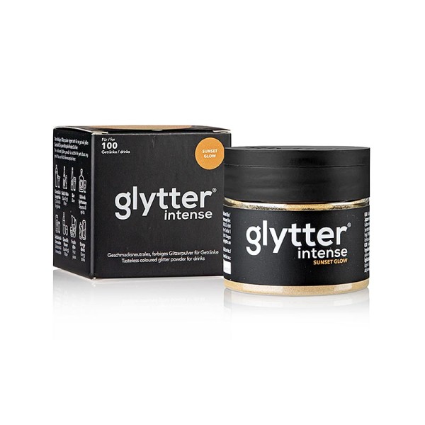 Glytter - glytter intense Sunset Glow Lebensmittelglitzerpuder (Orange)
